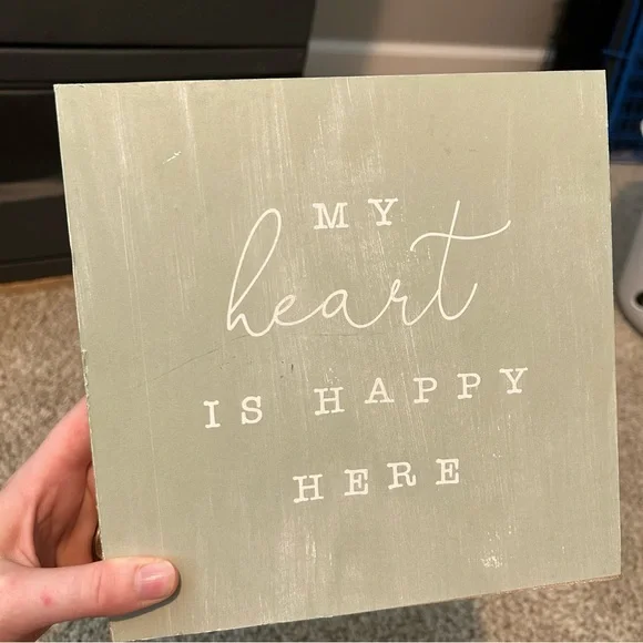 Green Decorative Sign with White Text - Picture 3 of 4